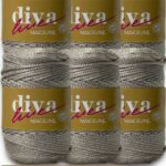 Diva Makrome İpi Simli 30G ( 6 lı Paket )
