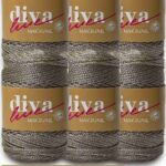 Diva Makrome İpi Simli 40G ( 6 lı Paket )