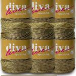 Diva Makrome İpi Simli 50S Altın ( 6 lı Paket )