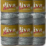 Diva Makrome İpi Simli 60S Gümüş ( 6 lı Paket )