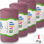 Diva Cotton Makrome İnce 1004 Açık Somon ( 4 lü Paket )