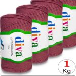 Diva Cotton Makrome İnce 1005 Koyu Somon ( 4 lü Paket )