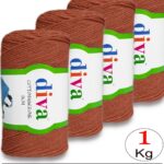 Diva Cotton Makrome İnce 1964 Tarçın ( 4 lü Paket )