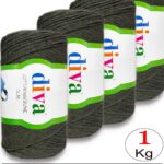 Diva Cotton Makrome İnce 1979 Haki ( 4 lü Paket )