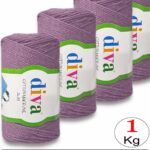 Diva Cotton Makrome İnce 2135 Lila ( 4 lü Paket )