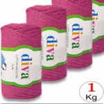 Diva Cotton Makrome İnce 2244 Koyu Pembe ( 4 lü Paket )