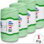 Diva Cotton Makrome İnce 487 Su Yeşili ( 4 lü Paket )