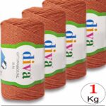 Diva Cotton Makrome İnce 979 Portakal ( 4 lü Paket )