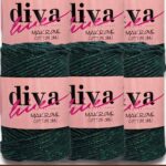 Diva Makrome Cotton Simli 190 ZMR ( 6 lı Paket )