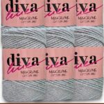 Diva Makrome Cotton Simli 2107 GMŞ ( 6 lı Paket )
