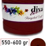 550-600 Gram Lüks Penye Kumaş İplik - T Shirt Yarn - Fabric 999 Bordo (6 lı Paket)