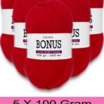 Bonus 5 x 100 Gr Klasik Lüx Akrilik İplik 824