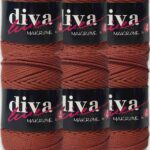 Diva Makrome İpi Kalın (No:4) 118 Taba ( 6 lı Paket )
