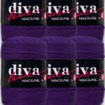 Diva Makrome İpi Kalın (No:4) 142 Mor ( 6 lı Paket )