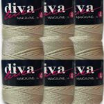 Diva Makrome İpi Kalın (No:4) 18 Krem ( 6 lı Paket )
