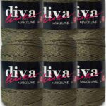 Diva Makrome İpi Kalın (No:4) 192 Asker Yeşili ( 6 lı Paket )