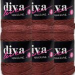 Diva Makrome İpi Kalın (No:4) 285 Tarçın ( 6 lı Paket )