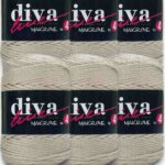 Diva Makrome İpi Kalın (No:4) 30 Açık Bej ( 6 lı Paket )