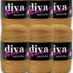 Diva Makrome İpi Kalın (No:4) 49 Hardal ( 6 lı Paket )