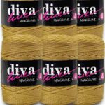 Diva Makrome İpi Kalın (No:4) 50 Gold ( 6 lı Paket )