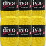 Diva Makrome İpi Kalın (No:4) 55 Sarı ( 6 lı Paket )
