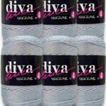 Diva Makrome İpi Kalın (No:4) 60 Gümüş ( 6 lı Paket )