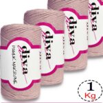 Diva Pamuk Makrome 1003 Soft Pudra ( 4 lü Paket)