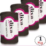 Diva Pamuk Makrome 169 Koyu Vizon ( 4 lü Paket)