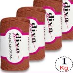 Diva Pamuk Makrome 1964 Tarçın ( 4 lü Paket)
