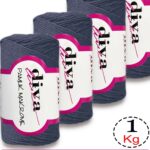 Diva Pamuk Makrome 2113 İndigo ( 4 lü Paket)