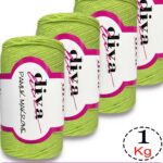 Diva Pamuk Makrome 2120 Fıstık Yeşili ( 4 lü Paket)