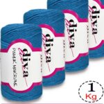 Diva Pamuk Makrome 2122 Okyanus ( 4 lü Paket)