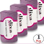 Diva Pamuk Makrome 2135 Lila ( 4 lü Paket)