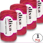 Diva Pamuk Makrome 2136 Nar Çiçeği ( 4 lü Paket)