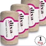 Diva Pamuk Makrome 2305 Bej ( 4 lü Paket)