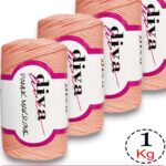 Diva Pamuk Makrome 2588 Somon ( 4 lü Paket)