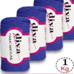 Diva Pamuk Makrome 2601 Saks Mavi ( 4 lü Paket)