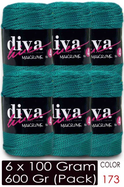 Diva Makrome İpi Kalın (No:4) 173 Benetton ( 6 lı Paket )