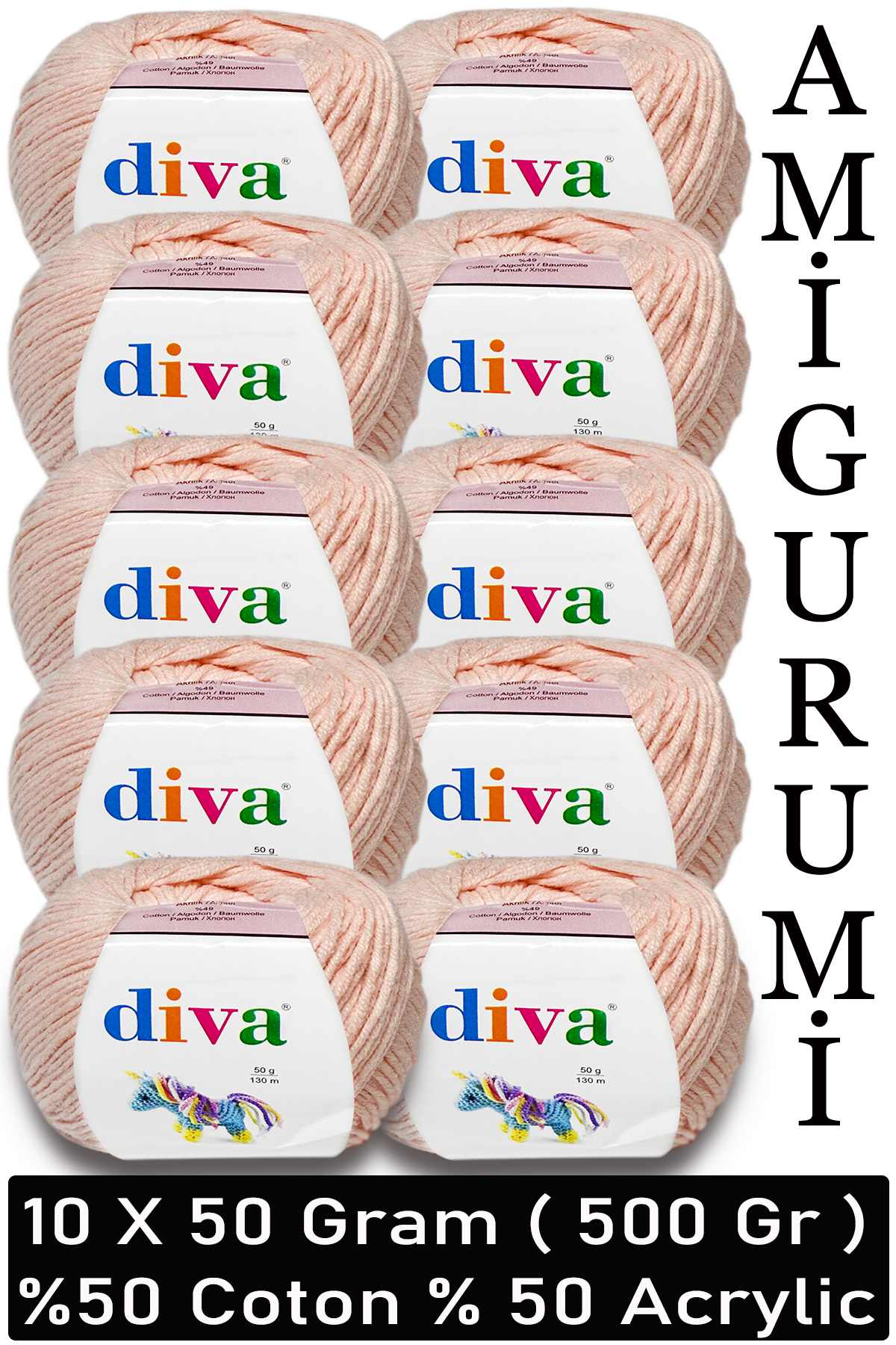Divagurumi 1981 Pudra ( 10 lu Paket ) - Görsel 1
