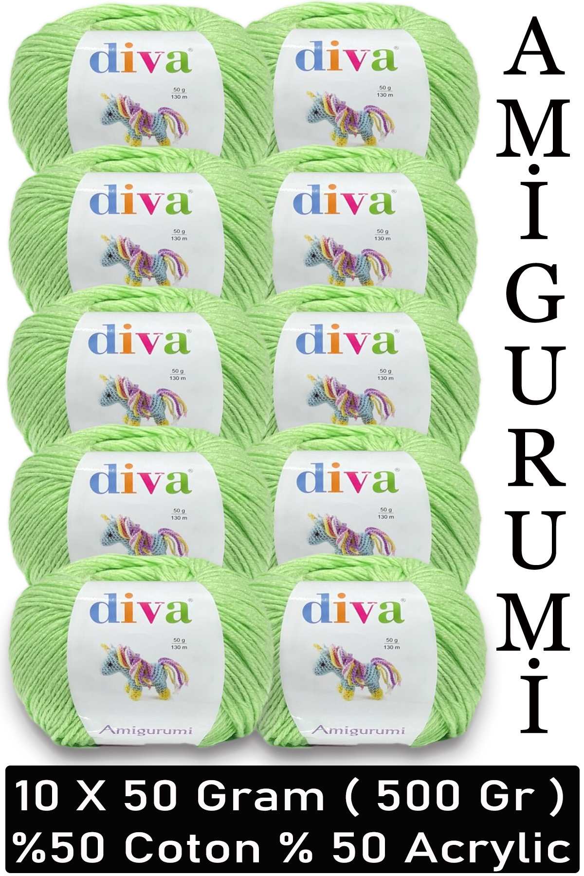 Divagurumi 2120 Fıstık ( 10 lu Paket ) - Görsel 1
