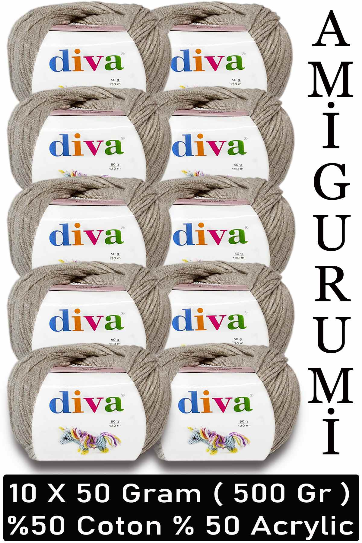 Divagurumi 257 Taş ( 10 lu Paket ) - Görsel 1