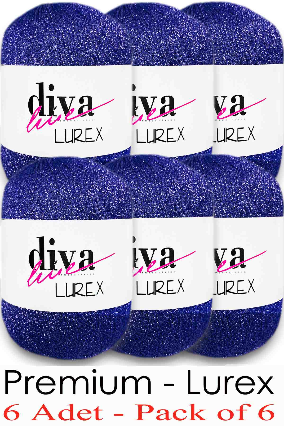 Diva Lurex 23 Canlı Saks ( 6 lı Paket ) - Görsel 1