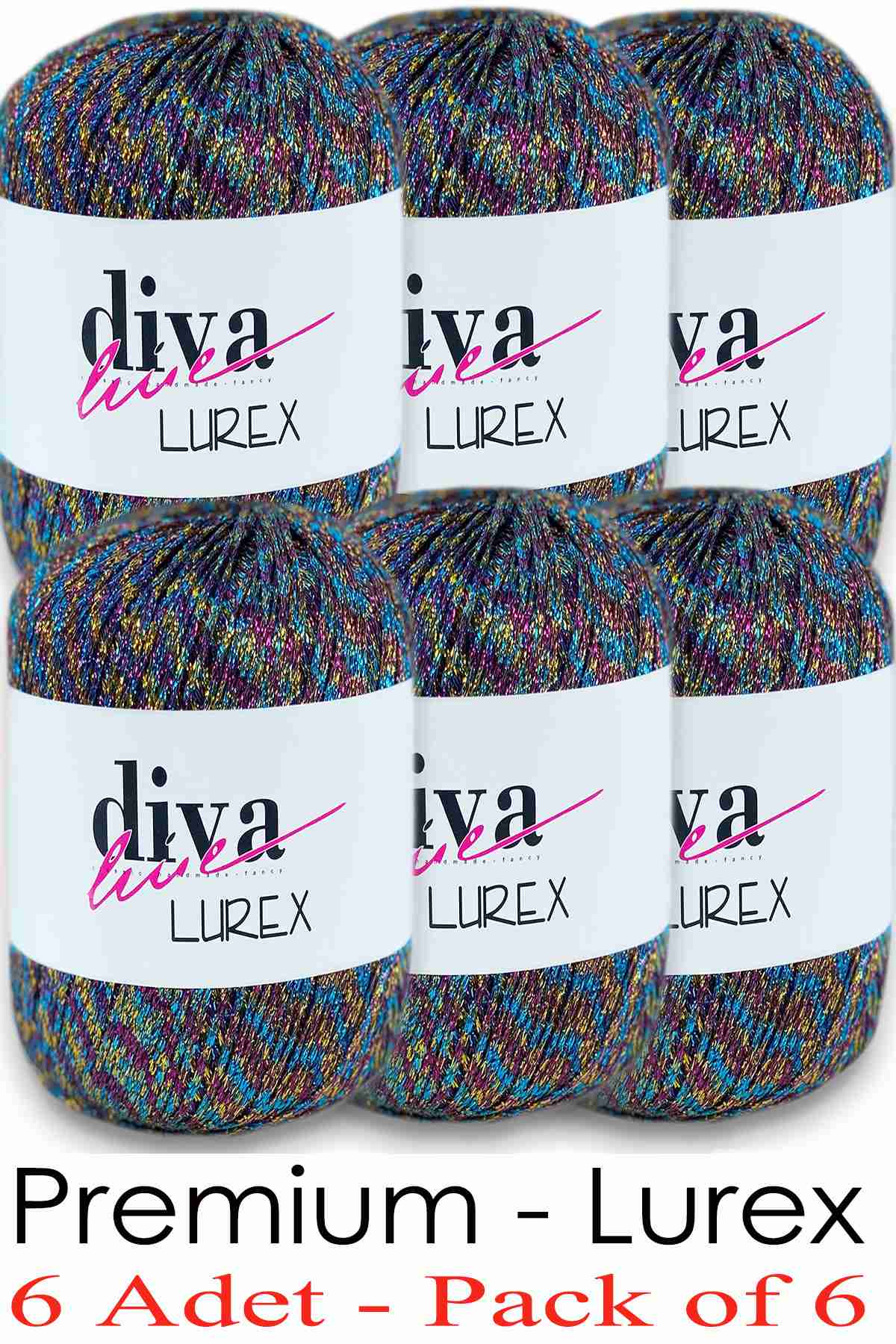 Diva Lurex 26 Multi ( 6 lı Paket ) - Görsel 1