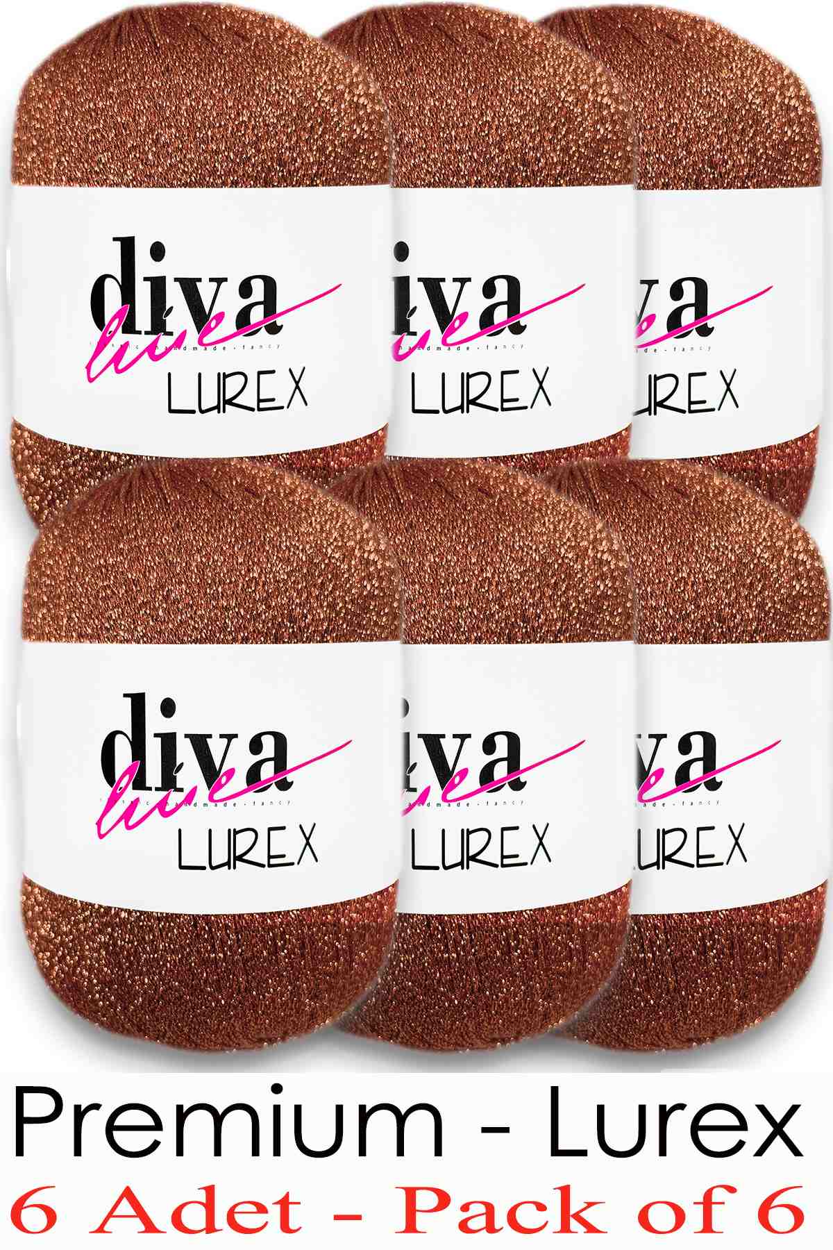 Diva Lurex 31 Tarçın ( 6 lı Paket ) - Görsel 1