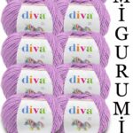 Divagurumi 188 Mor ( 10 lu Paket )
