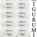 Divagurumi 2101 Beyaz ( 10 lu Paket )