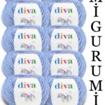 Divagurumi 214 Bebe Mavi ( 10 lu Paket )