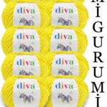 Divagurumi 215 Sarı ( 10 lu Paket )