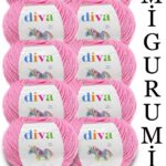 Divagurumi 229 Pembe ( 10 lu Paket )