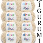 Divagurumi 2305 Bej ( 10 lu Paket )